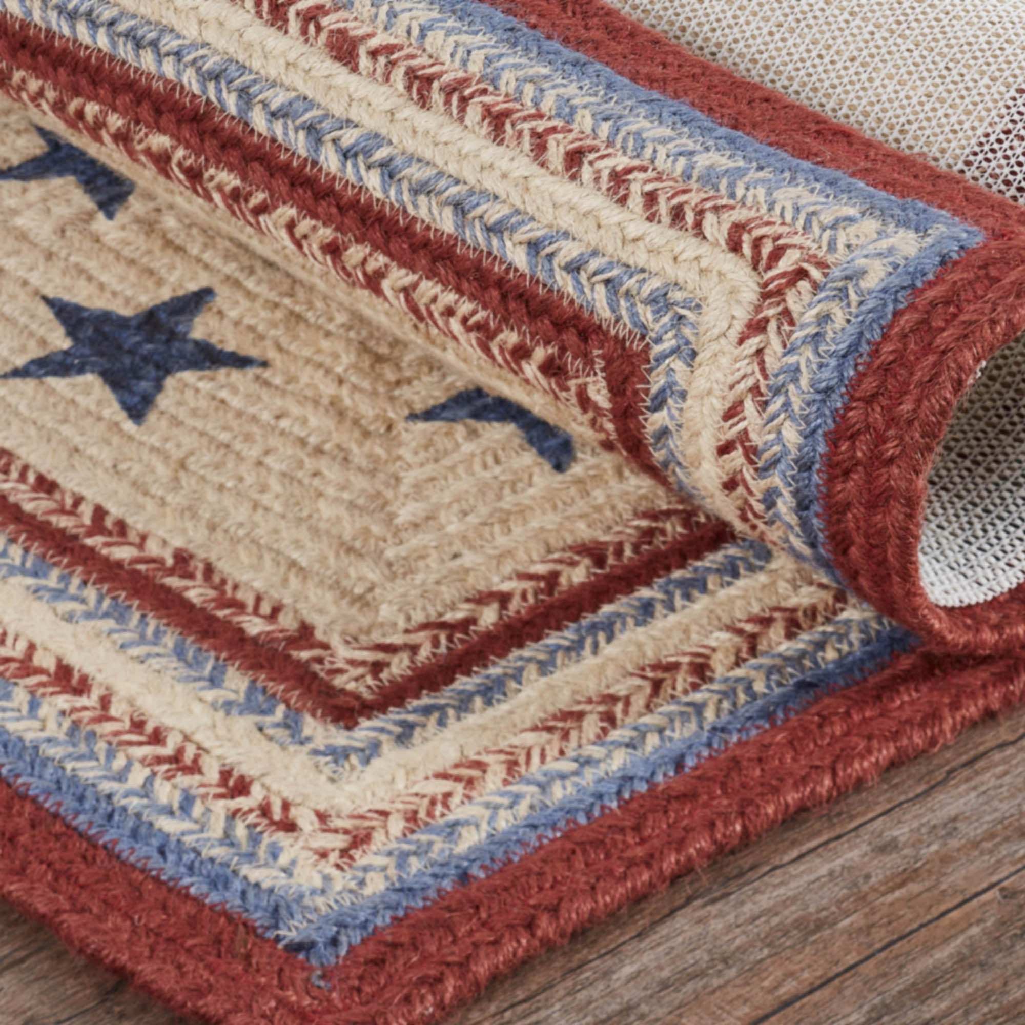 Celebration Jute Braided Rug Rect w/ Pad 2'x3' VHC Brands