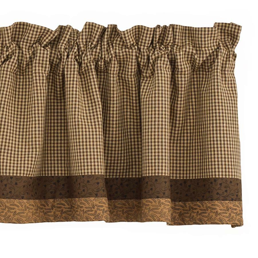 Shades Of Brown Valance - Border Park designs