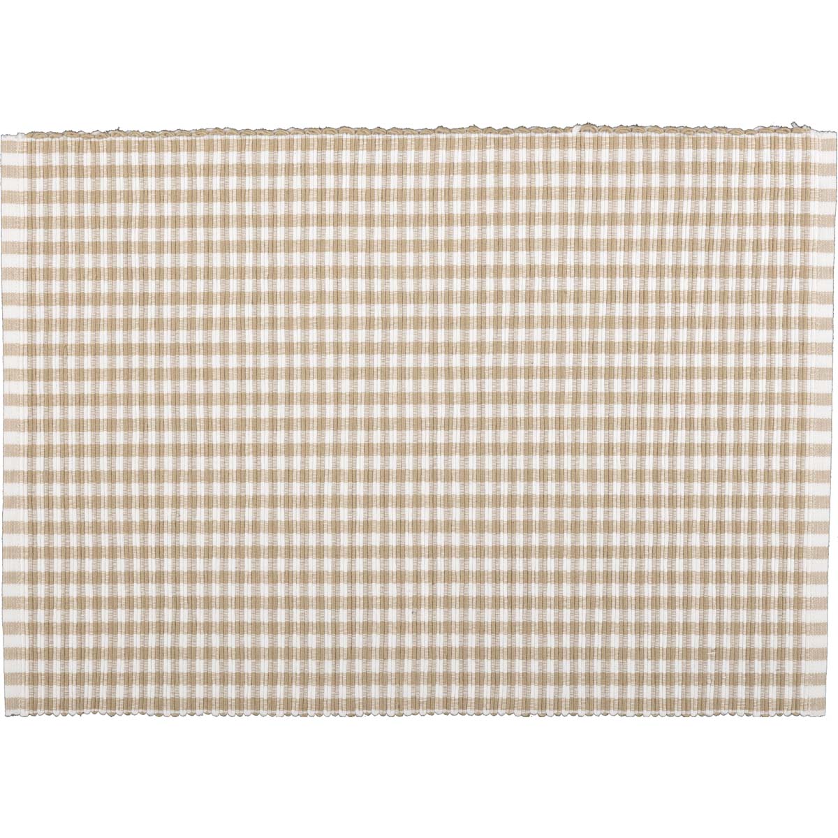 Tara Taupe Ribbed Placemat Set of 6 12x18 VHC Brands