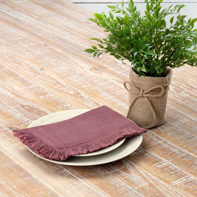 Haven Mauve Napkin Set of 6 18x18 VHC Brand