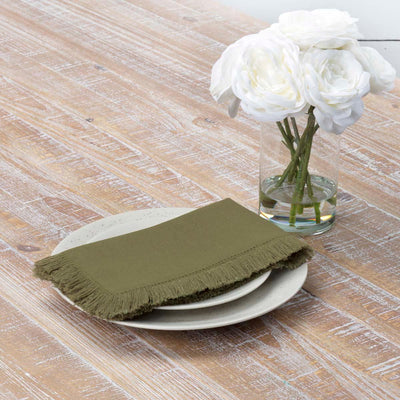 Haven Olive Napkin Set of 6 VHC Brands