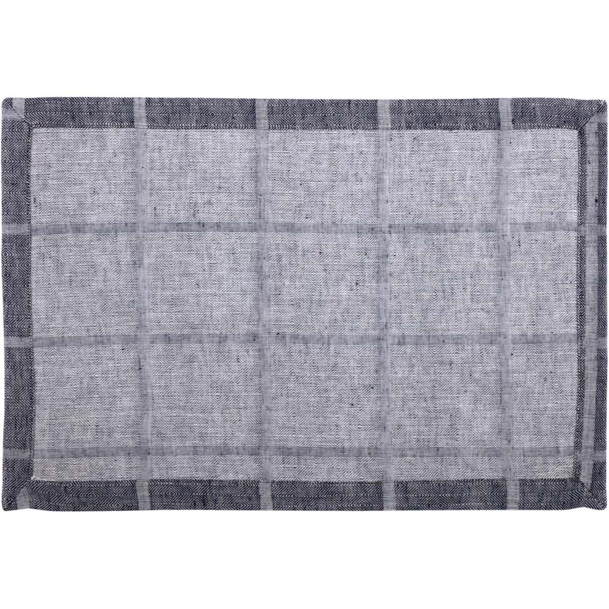 Julie Navy Plaid Placemat Set of 6 VHC Brands - The Fox Decor