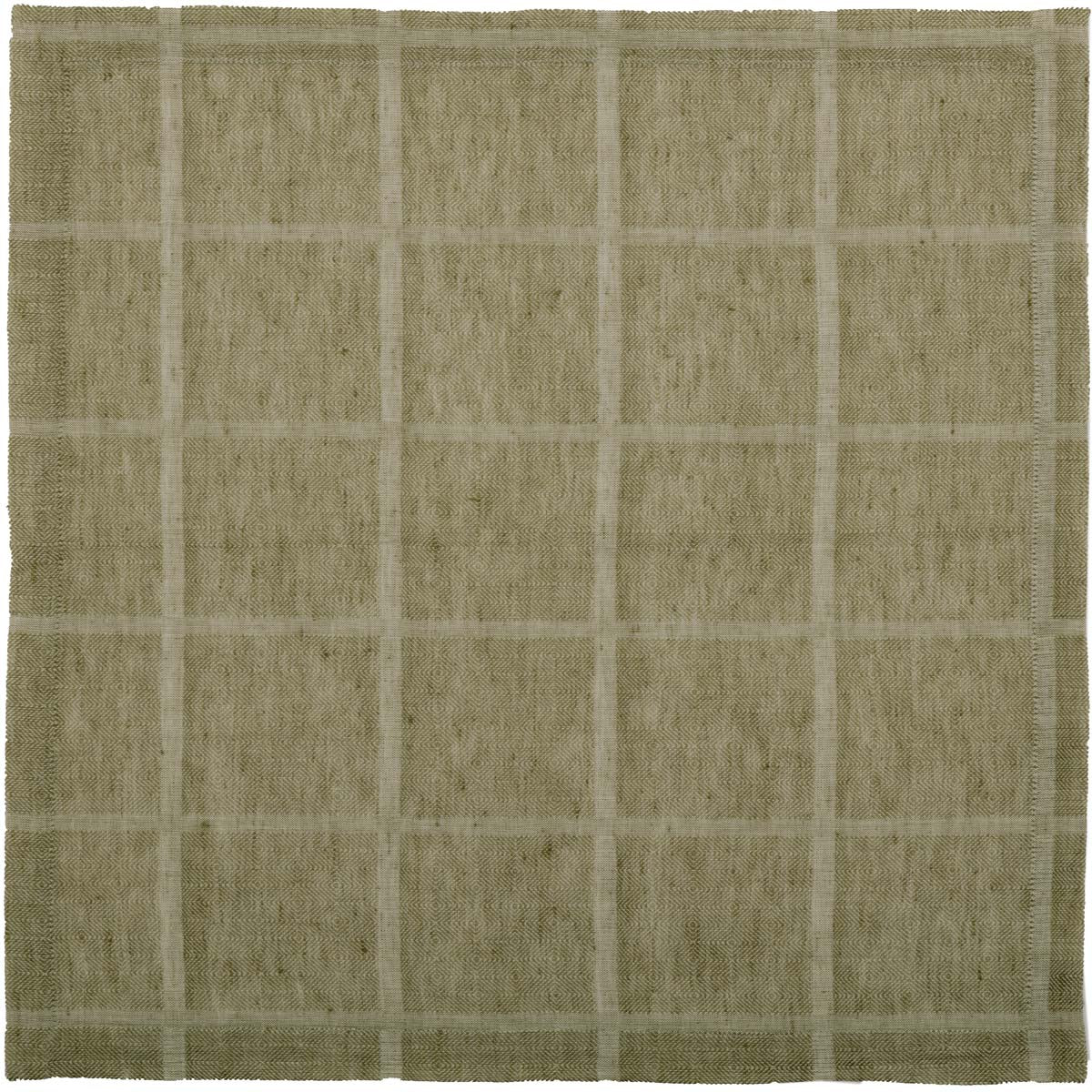 Julie Olive Plaid Napkin Set of 6 18x18 VHC Brands