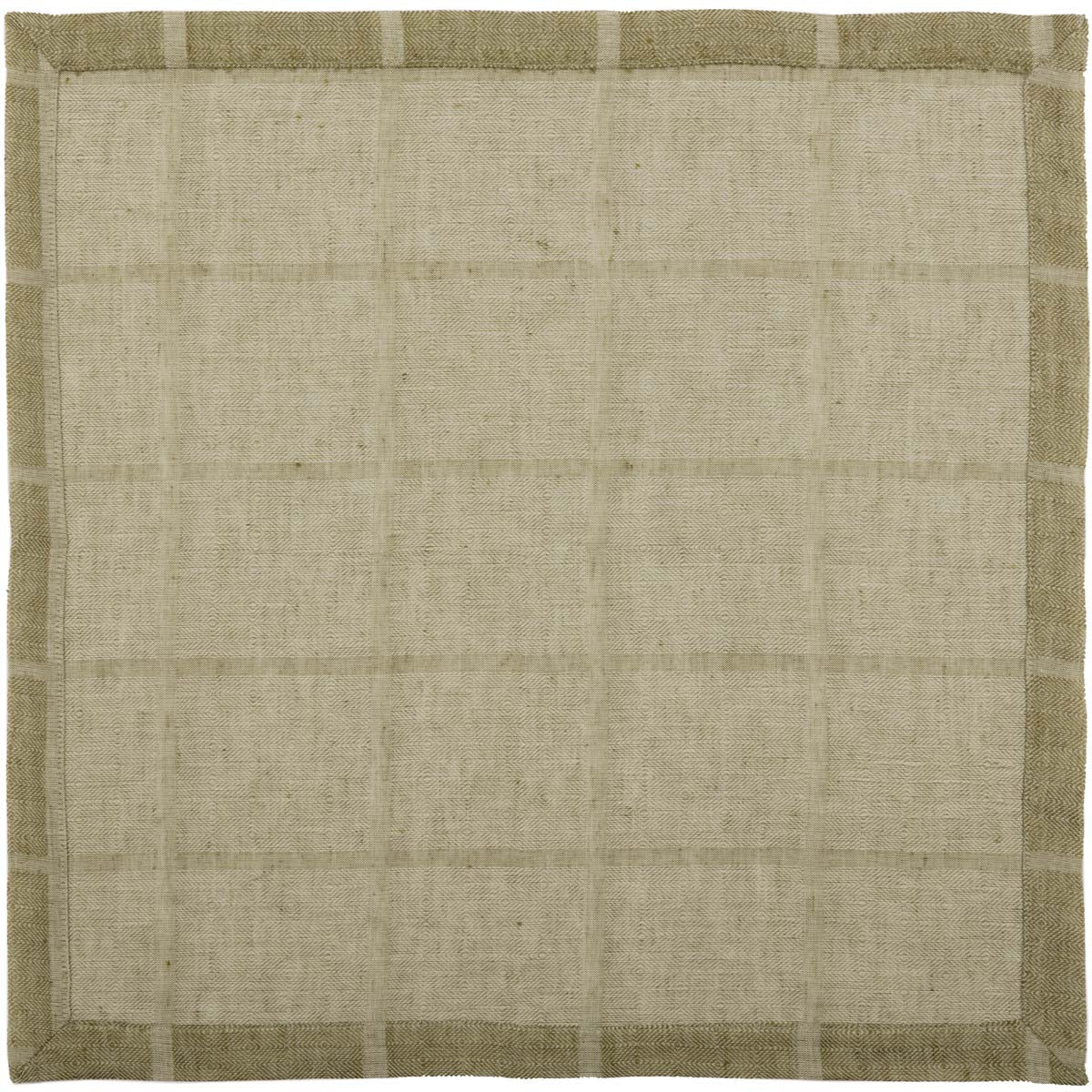 Julie Olive Plaid Napkin Set of 6 18x18 VHC Brands