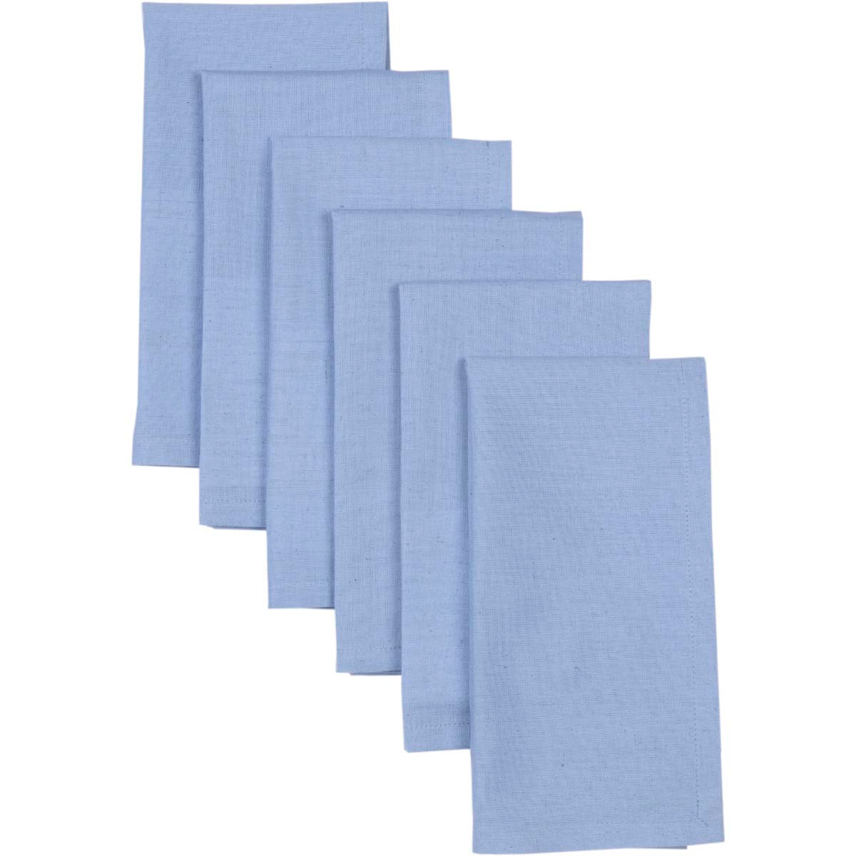 Sara Light Blue Napkin Set of 6 18x18 VHC Brands