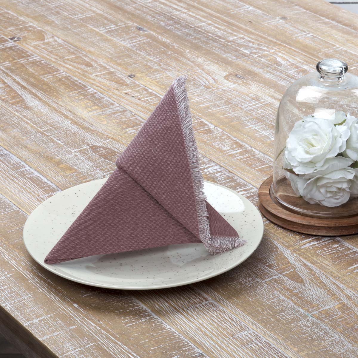Jade Mauve Napkin Set of 6 18x18 VHC Brands