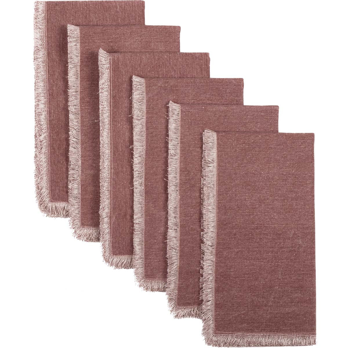 Jade Mauve Napkin Set of 6 18x18 VHC Brands