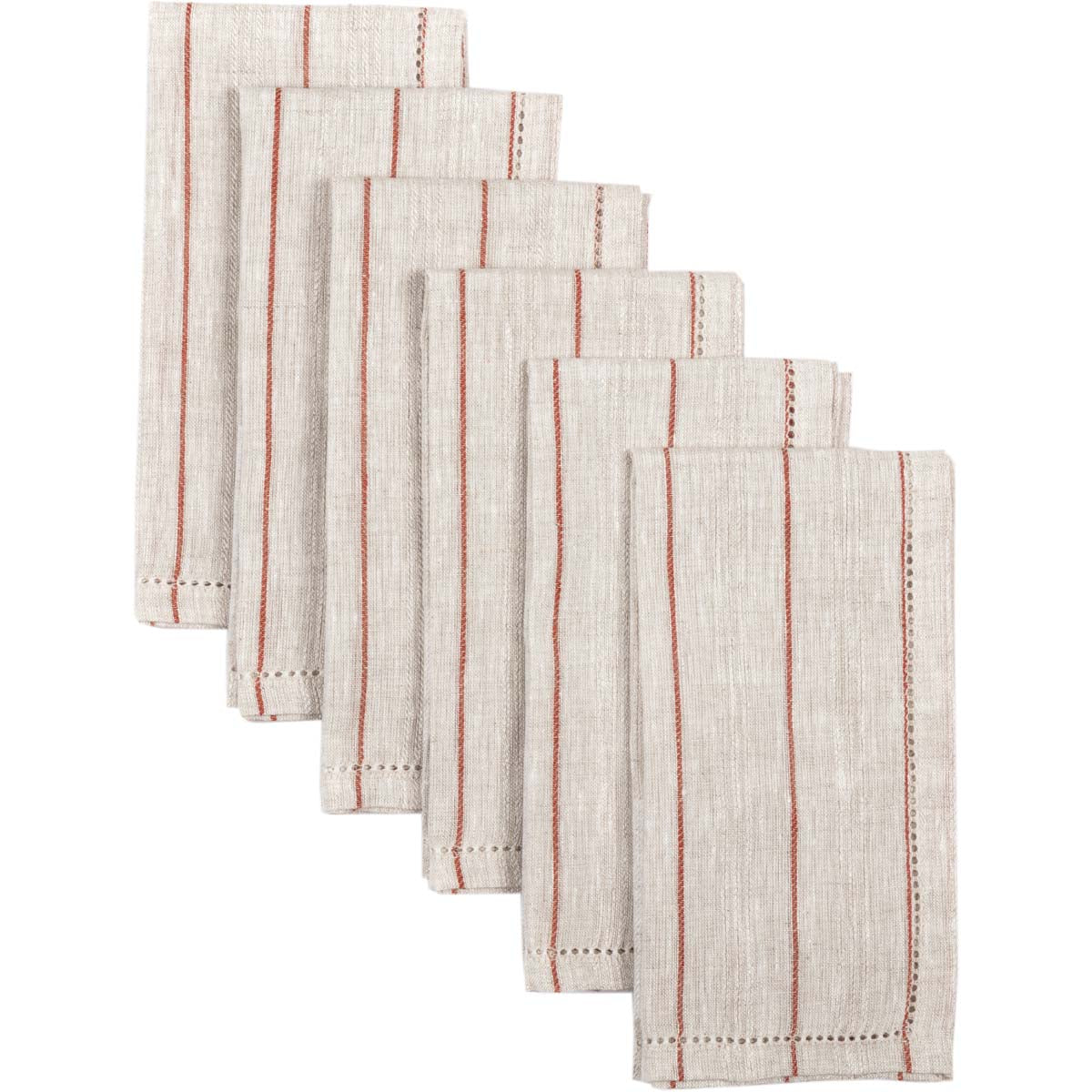 Charley Rust Napkin Set of 6 18x18 VHC Brands