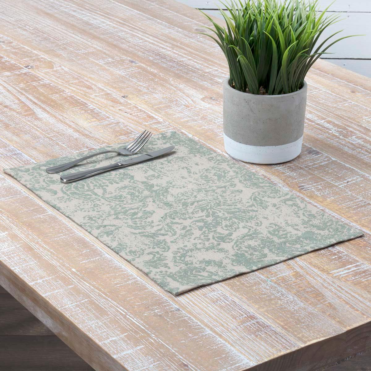 Rebecca Green Placemat Set of 6 VHC Brands - The Fox Decor
