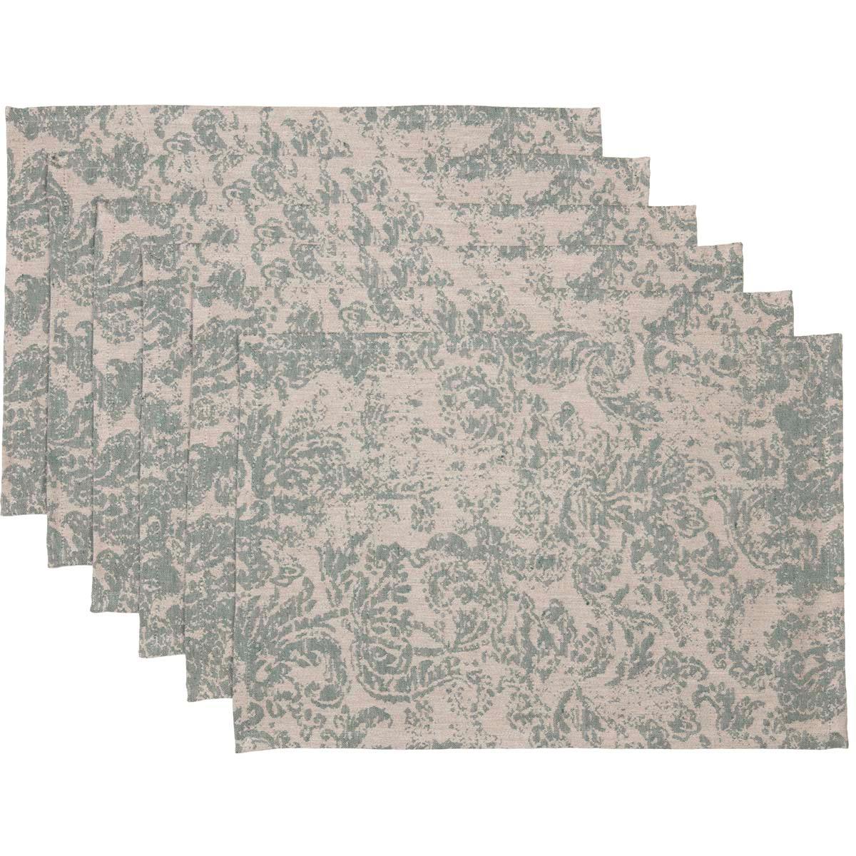 Rebecca Green Placemat Set of 6 VHC Brands - The Fox Decor