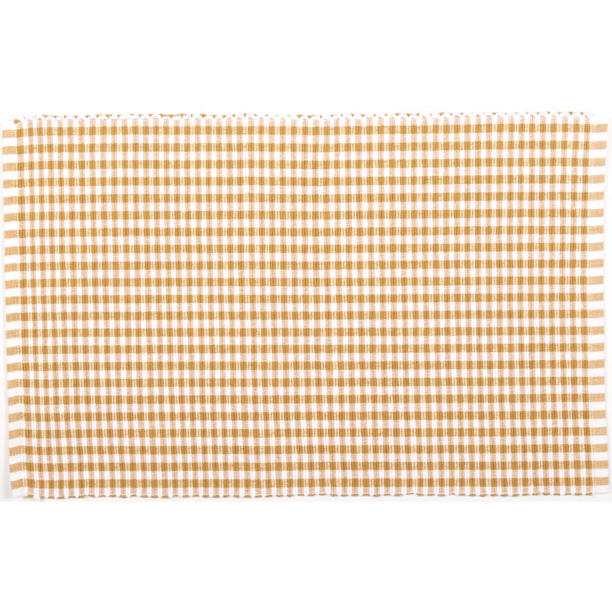 Tara Gold Ribbed Placemat Set of 6 12x18 VHC Brands