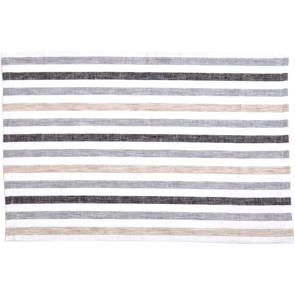 Blake Grey Placemat Set of 6 12x18 VHC Brand