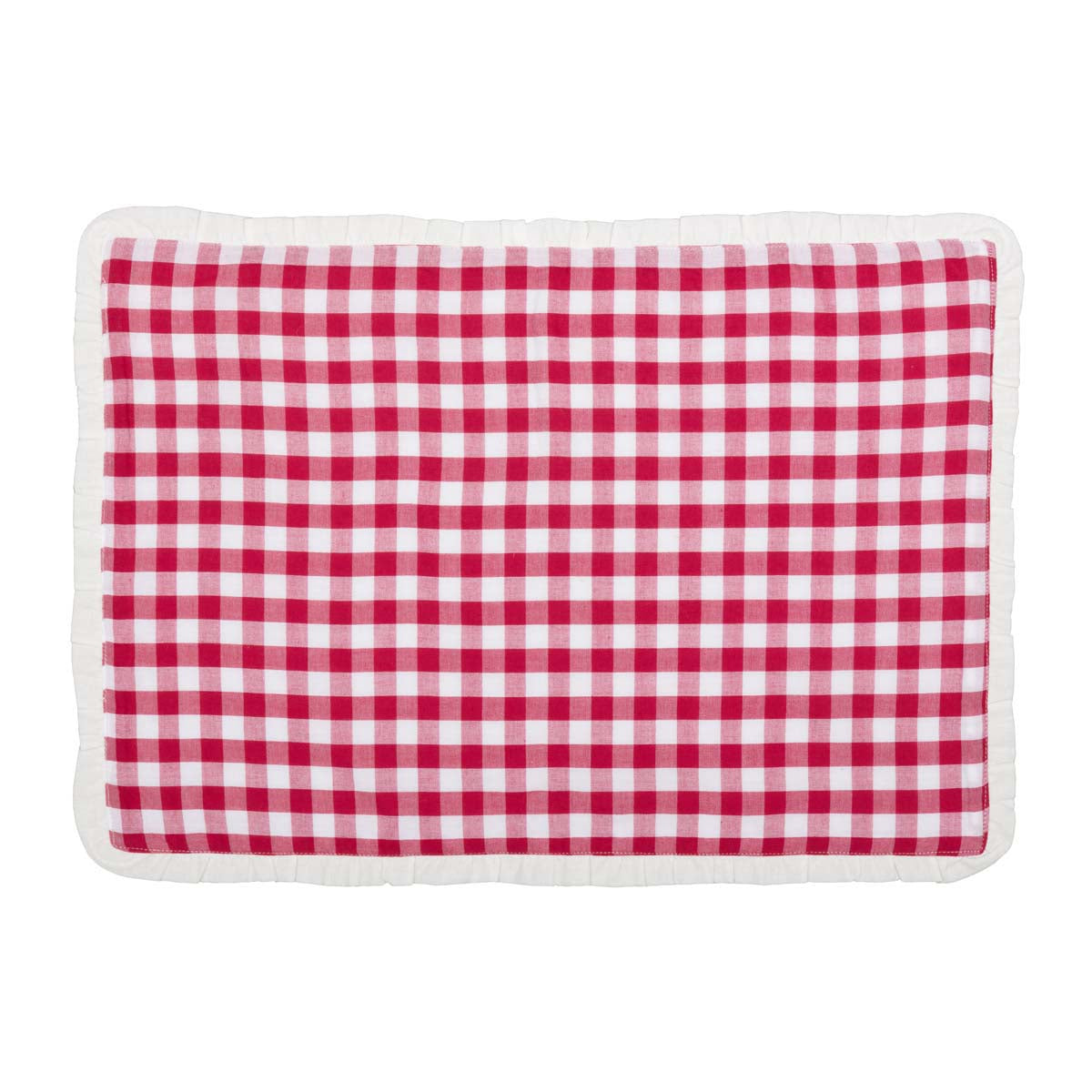 Emmie Red Placemat Set of 6 12x18 VHC Brands