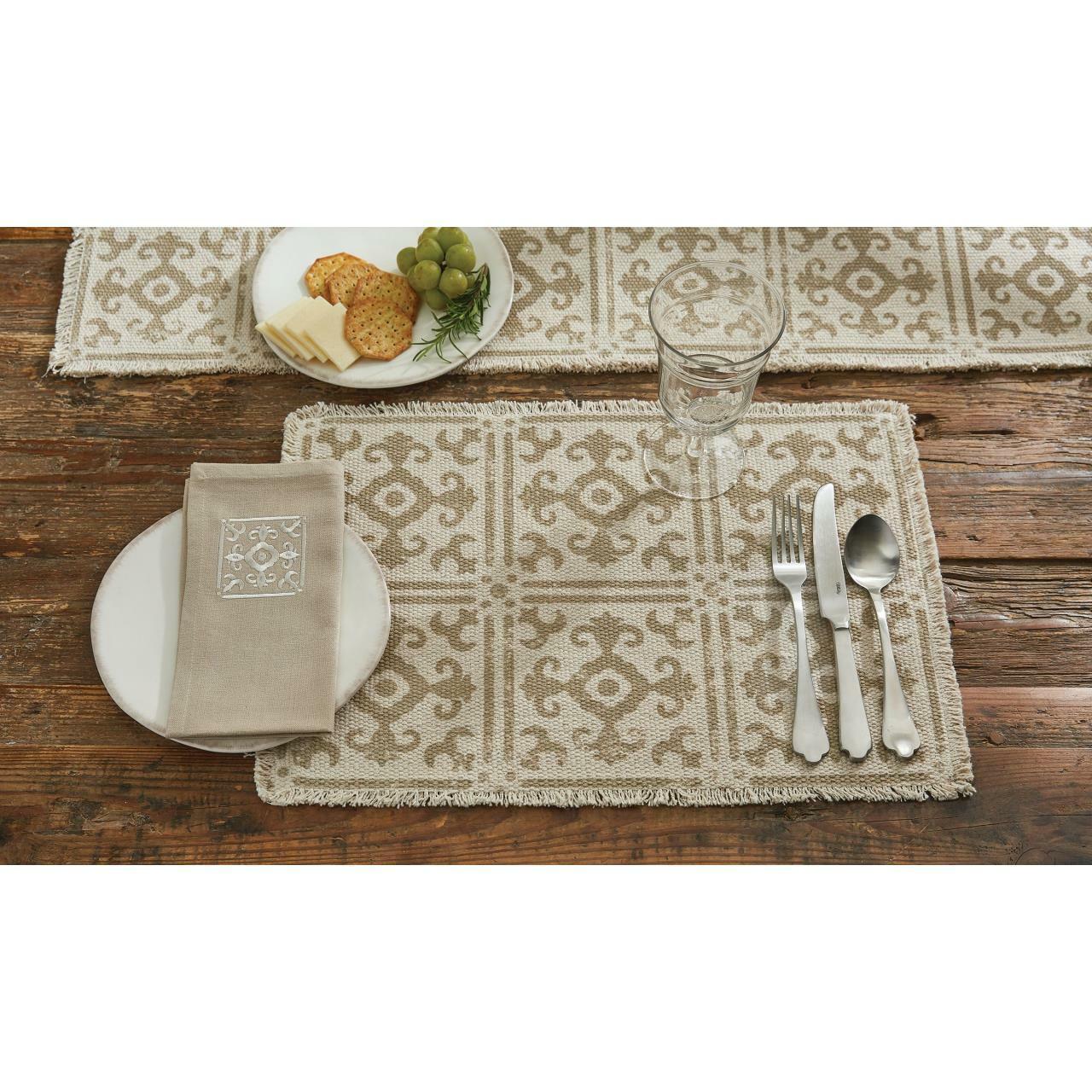 Tiles Table Runner -72"L Park Designs - The Fox Decor