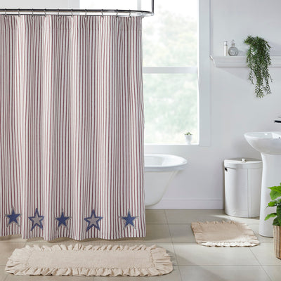 Celebration Applique Star Shower Curtain 72