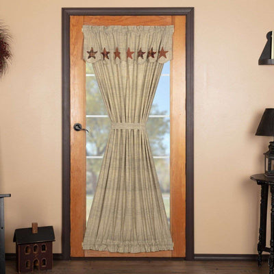 Abilene Star Door Panel with Attached Valance 72