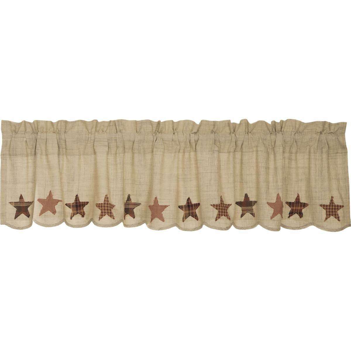 Abilene Star Valance Curtain 16x72 Valance Curtains VHC Brands 