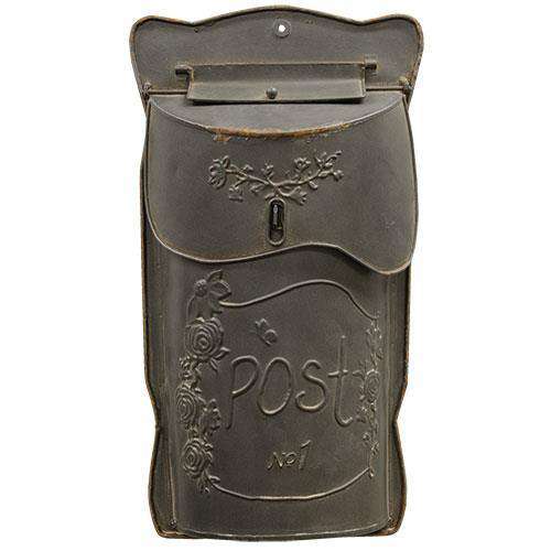 Aged Black Post Box Mail and Post Boxes CWI+ 