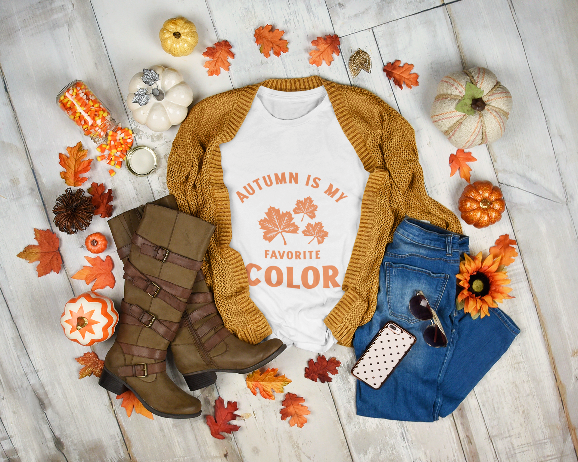 Autumn is My Favorite Color T-Shirt for Women
