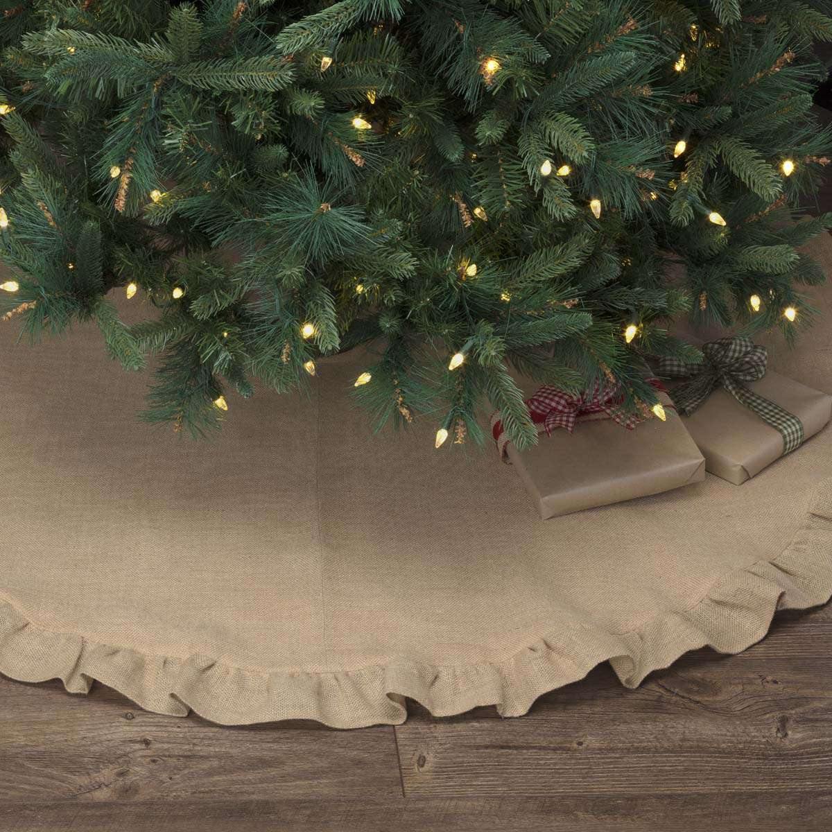 Jute Burlap Natural Tree Skirt 55