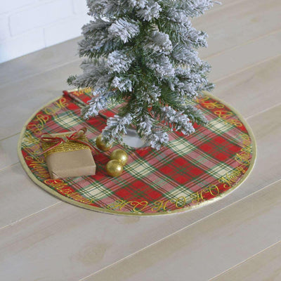 HO HO Holiday Mini Christmas Tree Skirt 21 VHC Brands