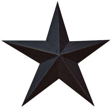 Black Barn Star, 48" inch Barn Stars CWI+ 