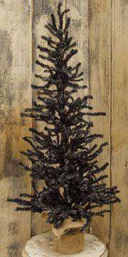 Black Pine Tree w/Burlap Base, 3 ft. Pine CWI+ 