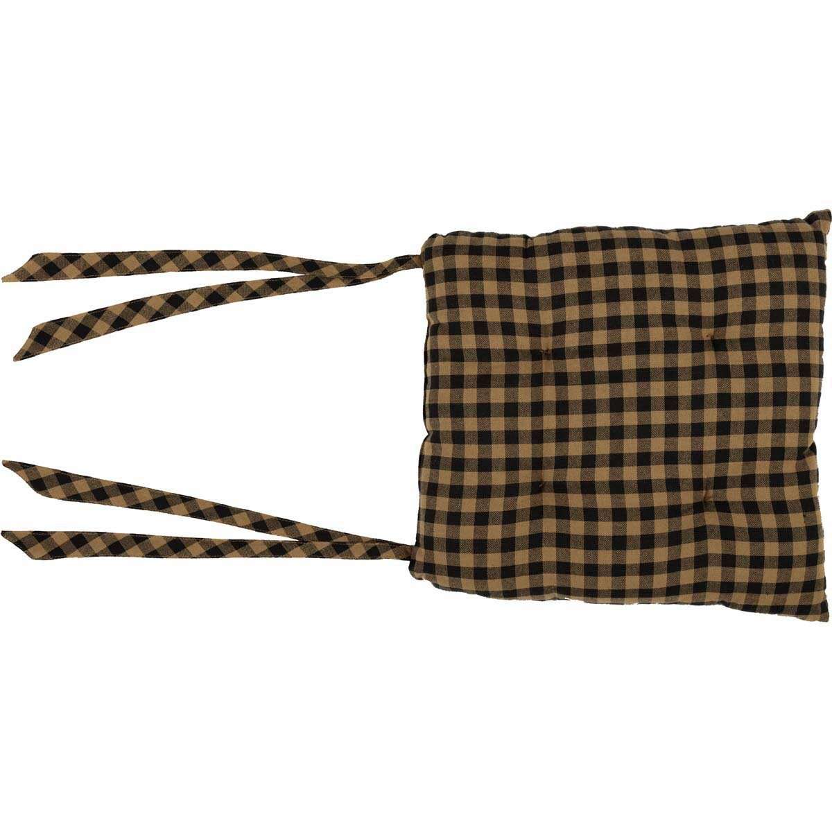 Black Star Primitive Chair Pad Chair Pad VHC Brands 