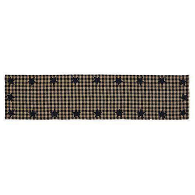 ^^Black Star Woven Runner, 13x54