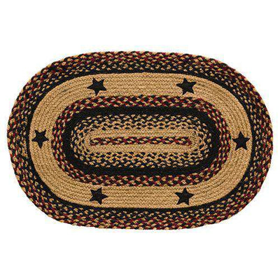 Blackberry Star Oval Rug, 20x30