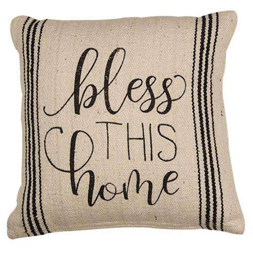 Bless This Home Primitive Pillow pillows CWI Gifts 