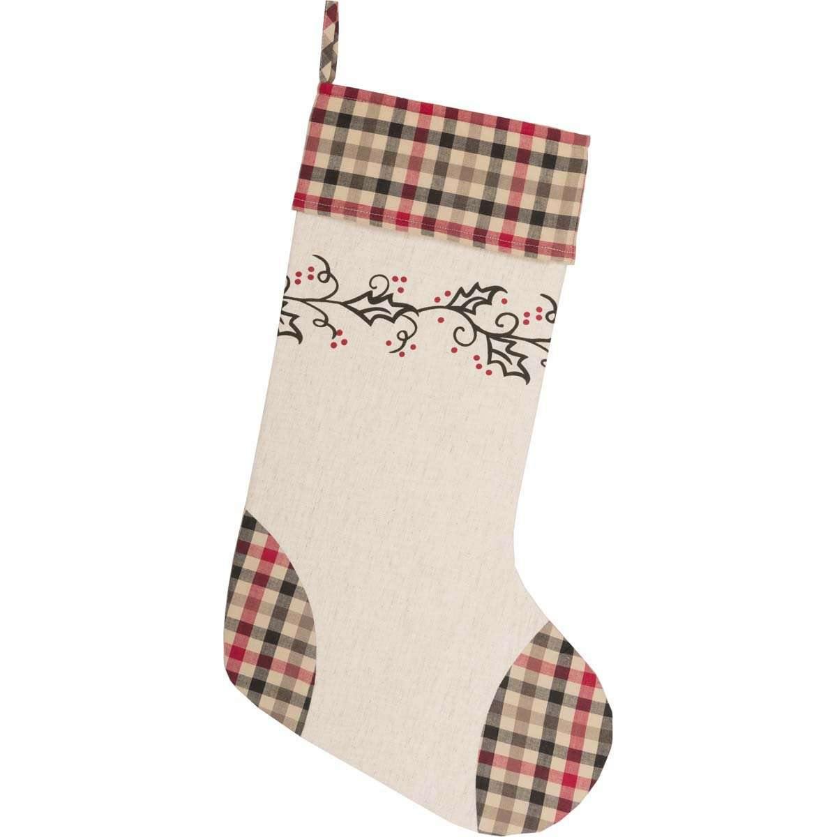 Hollis Stenciled Stocking 12x20 VHC Brands - The Fox Decor