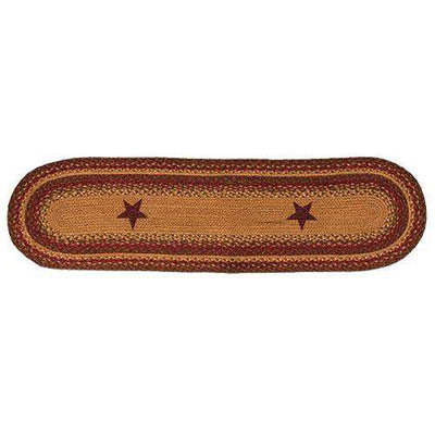Cinnamon Star Braided Runner, 13x48