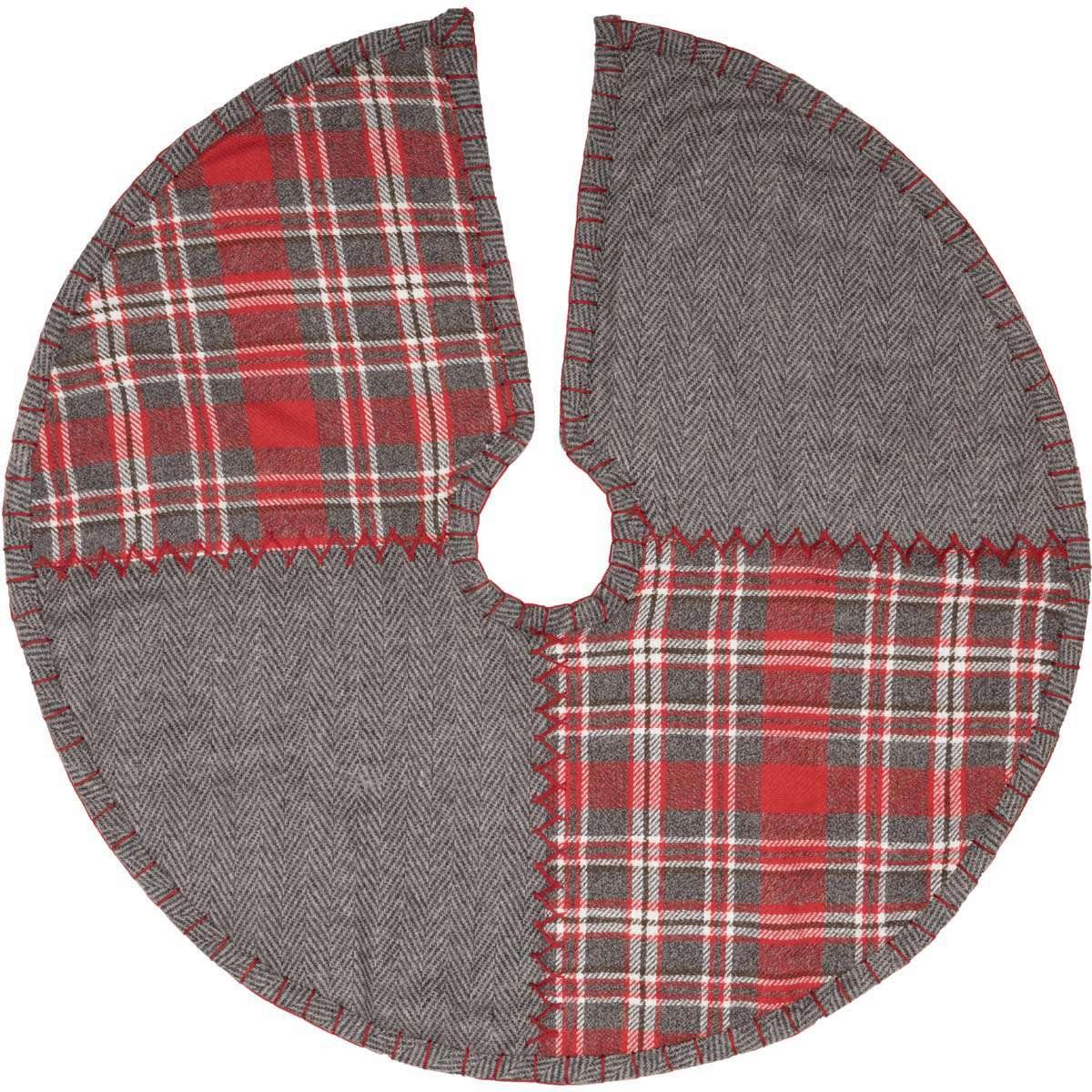 Anderson Patchwork Mini Christmas Tree Skirt 21 VHC Brands - The Fox Decor