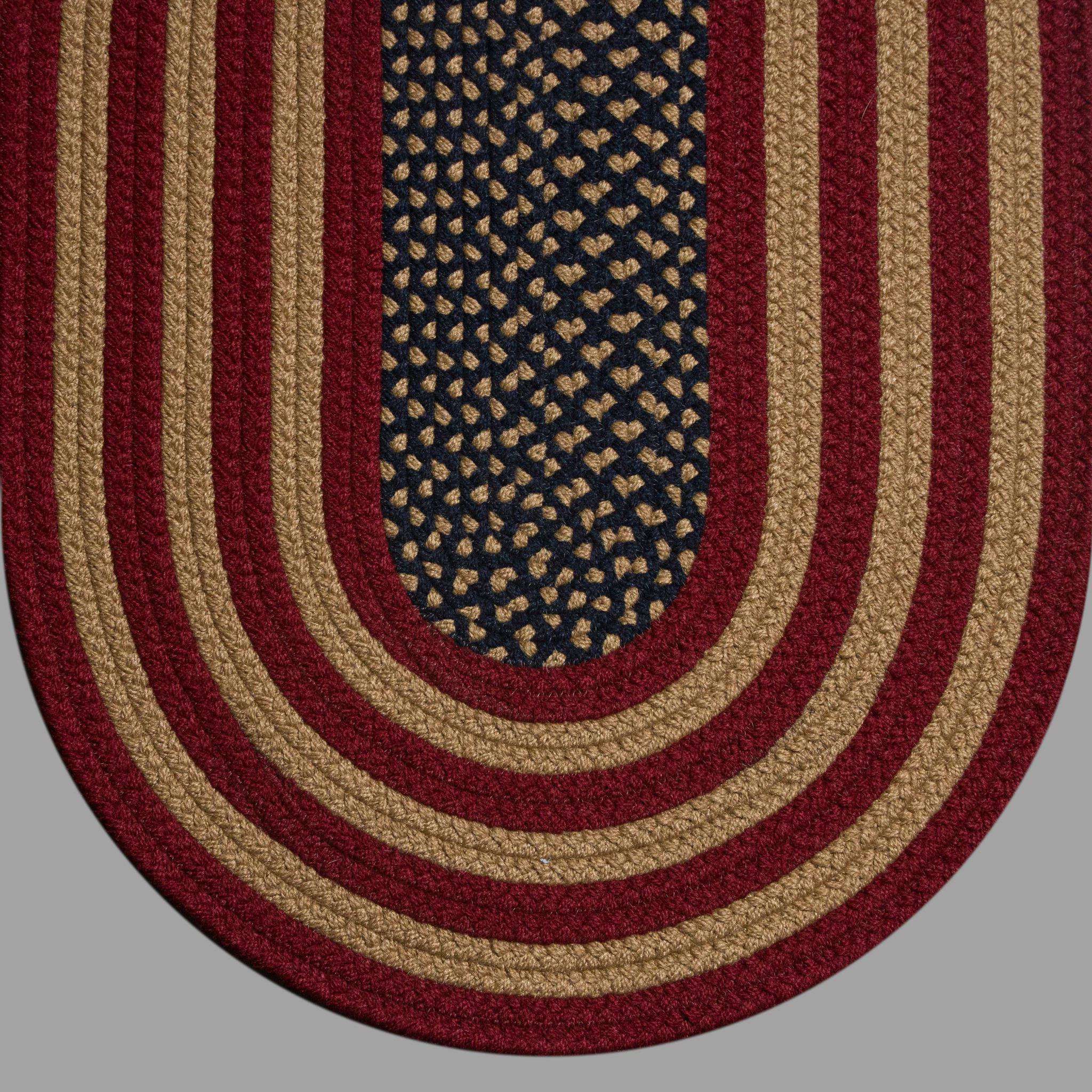 Colonial Rustic American Flag Braided Rugs Rugs Colonial Braided Rugs 