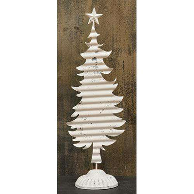 Corrugated Cream Christmas Tree, 16