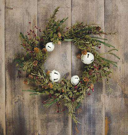 Country Bell Pine Wreath - 20" Christmas CWI+ 
