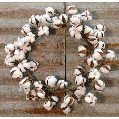 Country Cotton Ball Wreath, 20