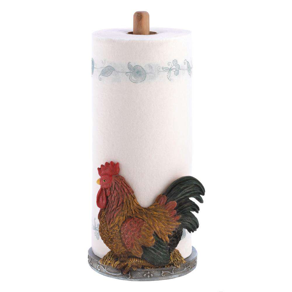 Country Rooster Paper Towel Holder Accent Plus 