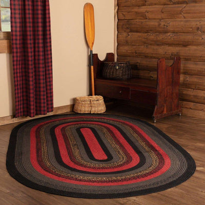 Cumberland Jute Braided Rugs Oval VHC Brands