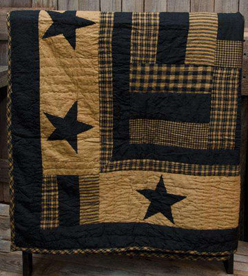 Delaware Star Quilted Throw