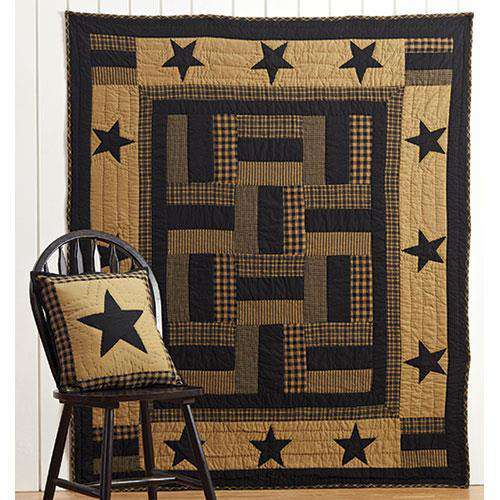 Delaware Star Twin Quilt, 86x68 Bedding CWI+ 