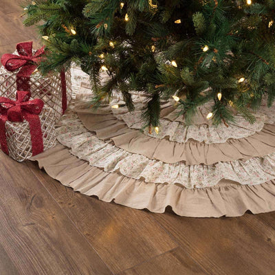 Carol Christmas Tree Skirt 55 VHC Brands