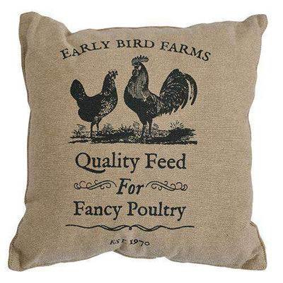 Fancy Poultry Primitive Pillow, 10