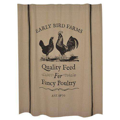 Fancy Poultry Shower Curtain