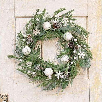 White Christmas Wreath, 24