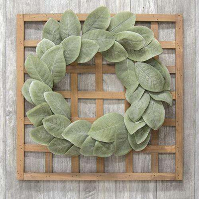 Framed Basketweave Wall Art (Wreath Holder)