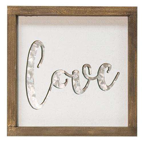 Framed Metal Cutout Love Sign Pictures & Signs CWI+ 