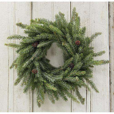 Frosted White Spruce Wreath, 18