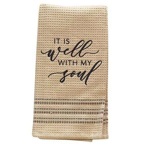 Well With My Soul Kitchen Dish Towel - The Fox Decor